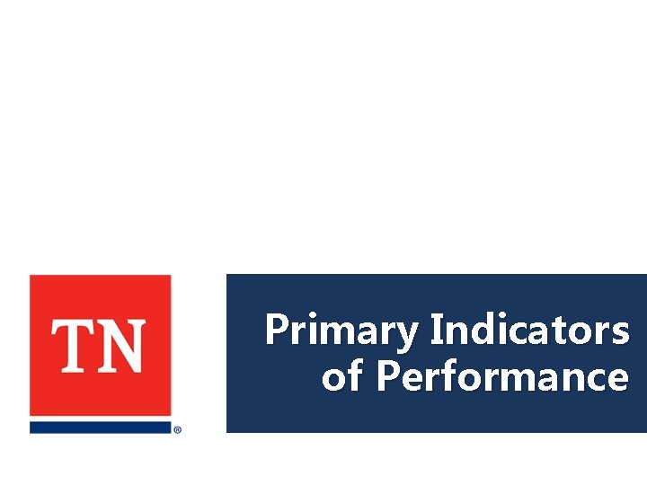 Primary Indicators of Performance 