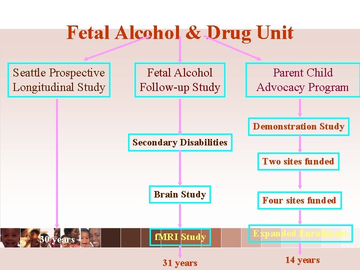 Fetal Alcohol & Drug Unit Seattle Prospective Longitudinal Study Fetal Alcohol Follow-up Study Parent Fetal Alcohol & Drug Unit Seattle Prospective Longitudinal Study Fetal Alcohol Follow-up Study Parent