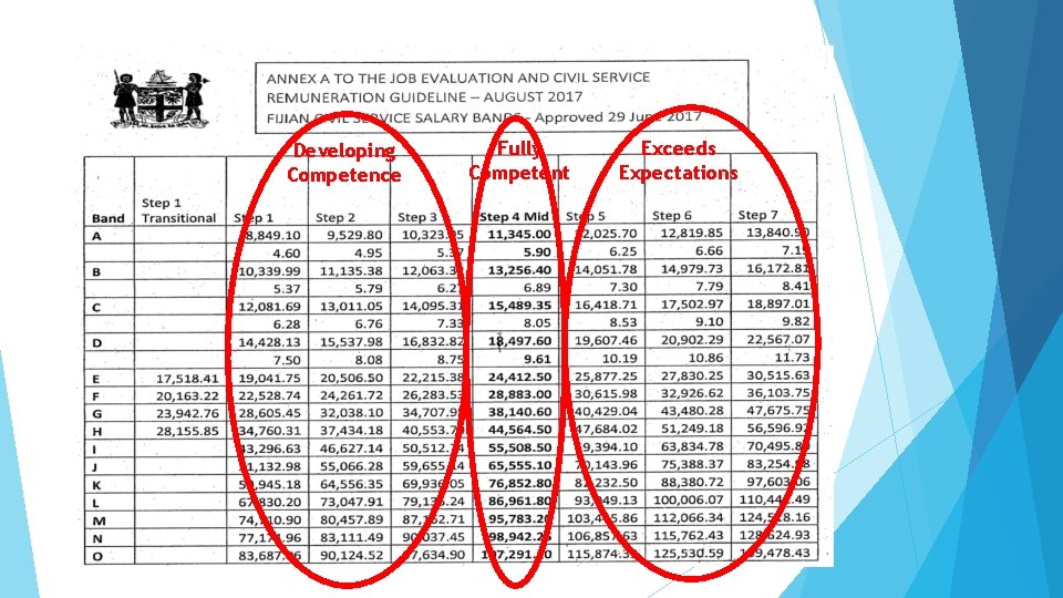 Developing Competence Fully Competent Exceeds Expectations 17 