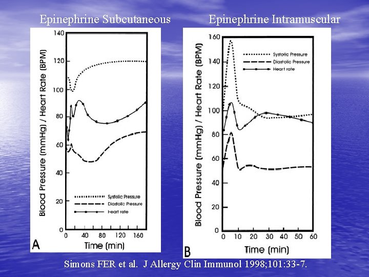 Epinephrine Subcutaneous Epinephrine Intramuscular Simons FER et al. J Allergy Clin Immunol 1998; 101: