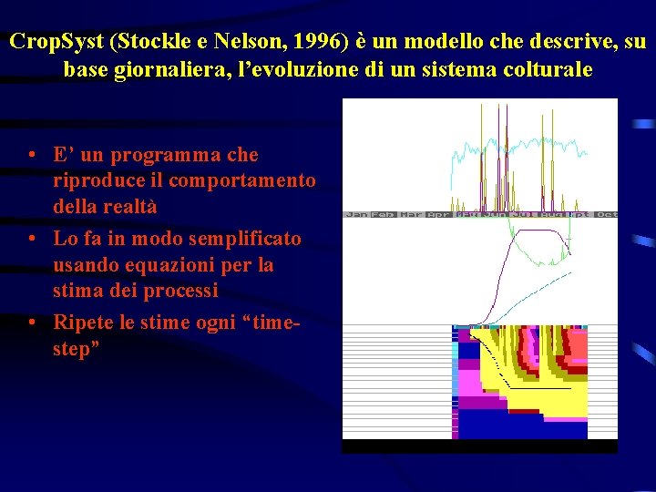 Crop. Syst (Stockle e Nelson, 1996) è un modello che descrive, su base giornaliera,