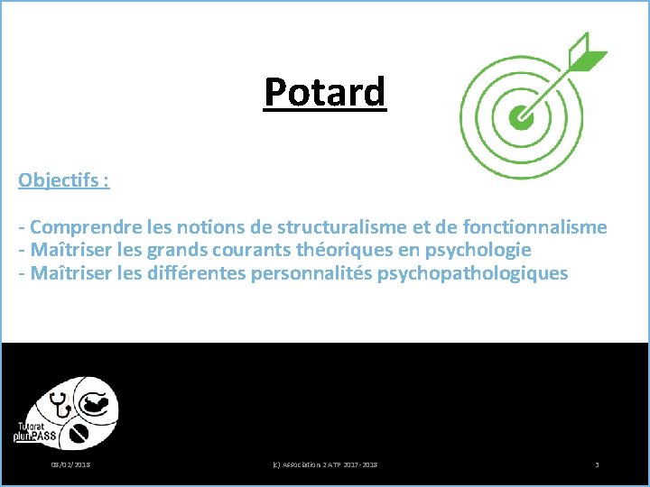 Potard Objectifs : - Comprendre les notions de structuralisme et de fonctionnalisme - Maîtriser Potard Objectifs : - Comprendre les notions de structuralisme et de fonctionnalisme - Maîtriser