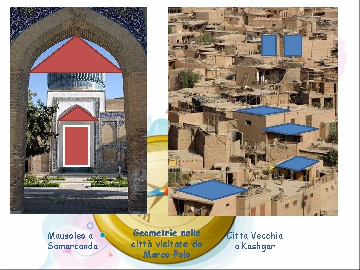 Mausoleo a Samarcanda Geometrie nelle città visitate da Marco Polo Citta Vecchia a Kashgar