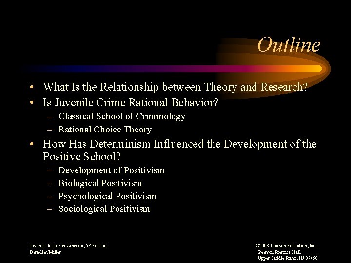 Outline • What Is the Relationship between Theory and Research? • Is Juvenile Crime