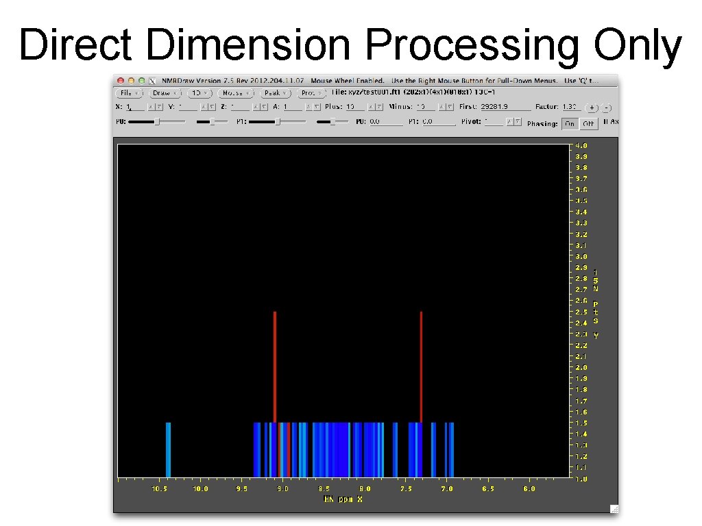 Direct Dimension Processing Only Direct Dimension Processing Only