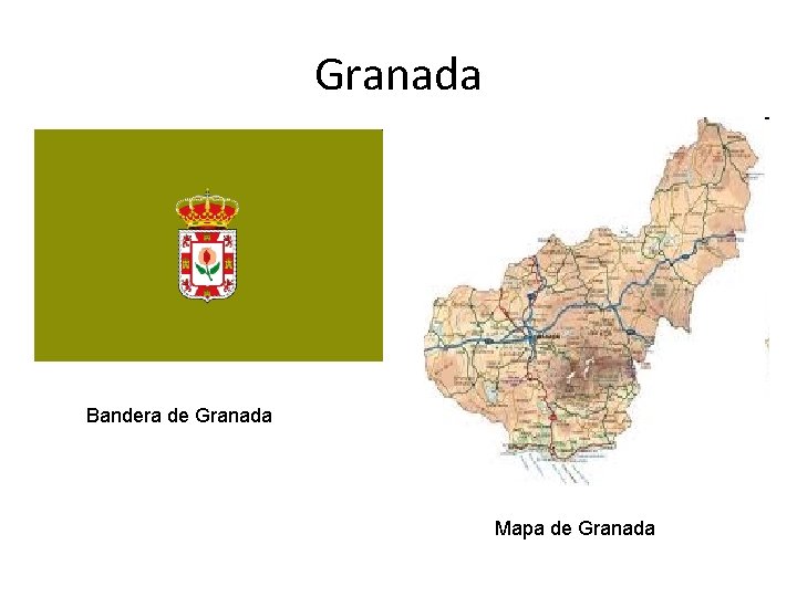 Granada Bandera de Granada Mapa de Granada 