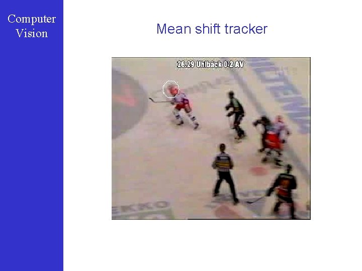 Computer Vision Mean shift tracker 