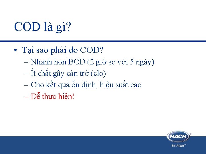 COD là gì? • Tại sao phải đo COD? – Nhanh hơn BOD (2