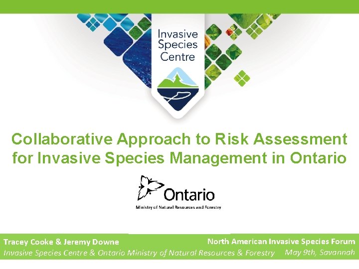 Collaborative Approach to Risk Assessment for Invasive Species Management in Ontario North American Invasive