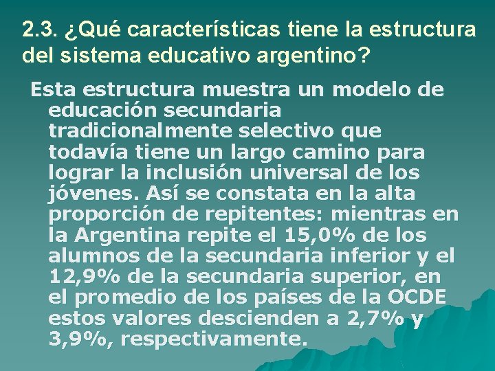 Radiografa de la educacin argentina Axel Rivas Alejandro