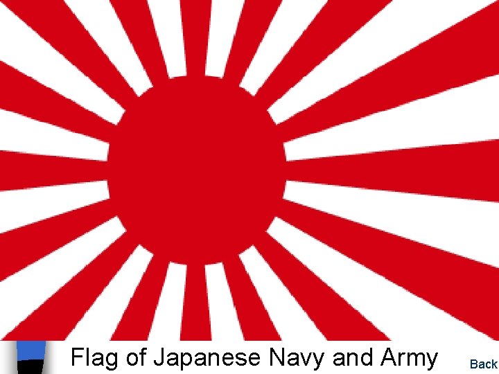 Japanese Flag of Japanese Navy and Army Back Japanese Flag of Japanese Navy and Army Back