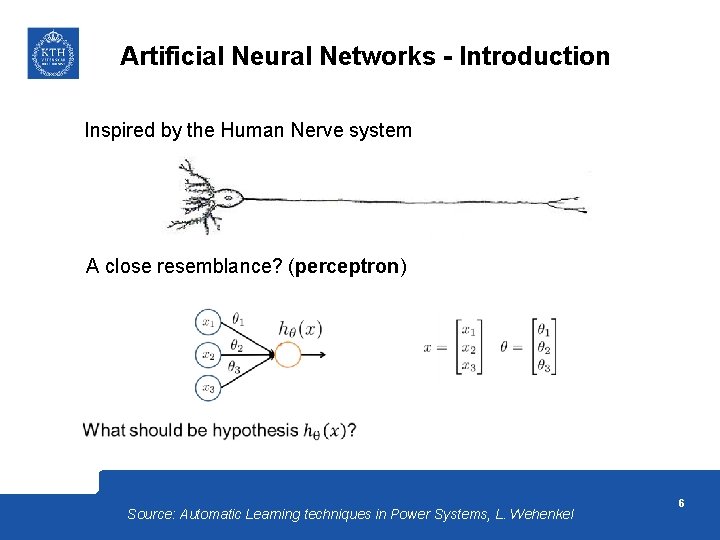 Artificial Neural Networks - Introduction Inspired by the Human Nerve system A close resemblance?