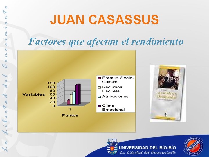 JUAN CASASSUS Factores que afectan el rendimiento 