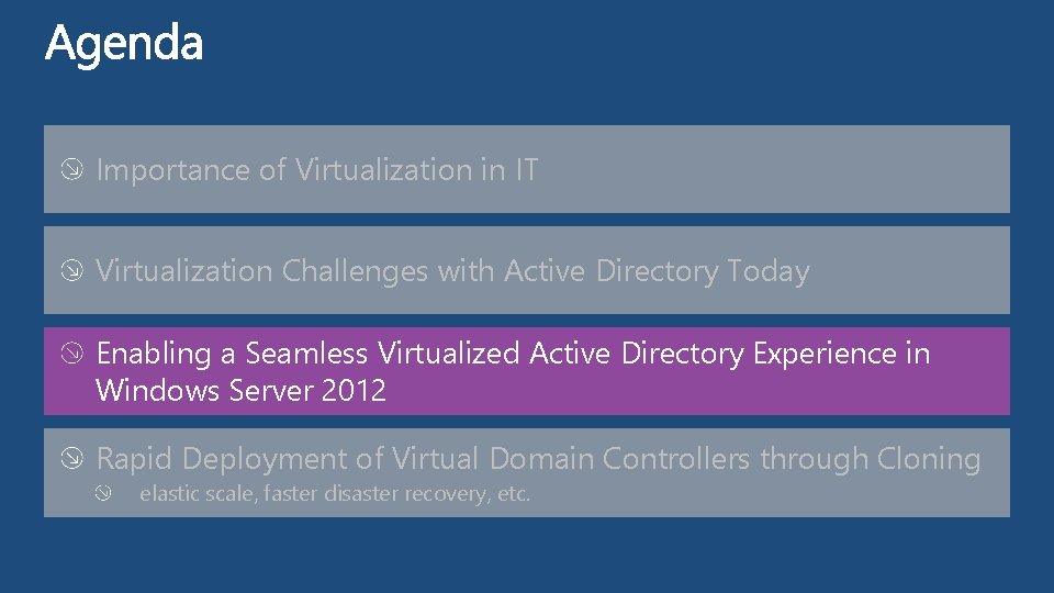 Importance of Virtualization in IT Virtualization Challenges with Active Directory Today Enabling a Seamless Importance of Virtualization in IT Virtualization Challenges with Active Directory Today Enabling a Seamless