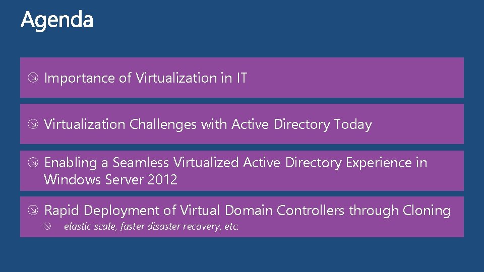 Importance of Virtualization in IT Virtualization Challenges with Active Directory Today Enabling a Seamless Importance of Virtualization in IT Virtualization Challenges with Active Directory Today Enabling a Seamless
