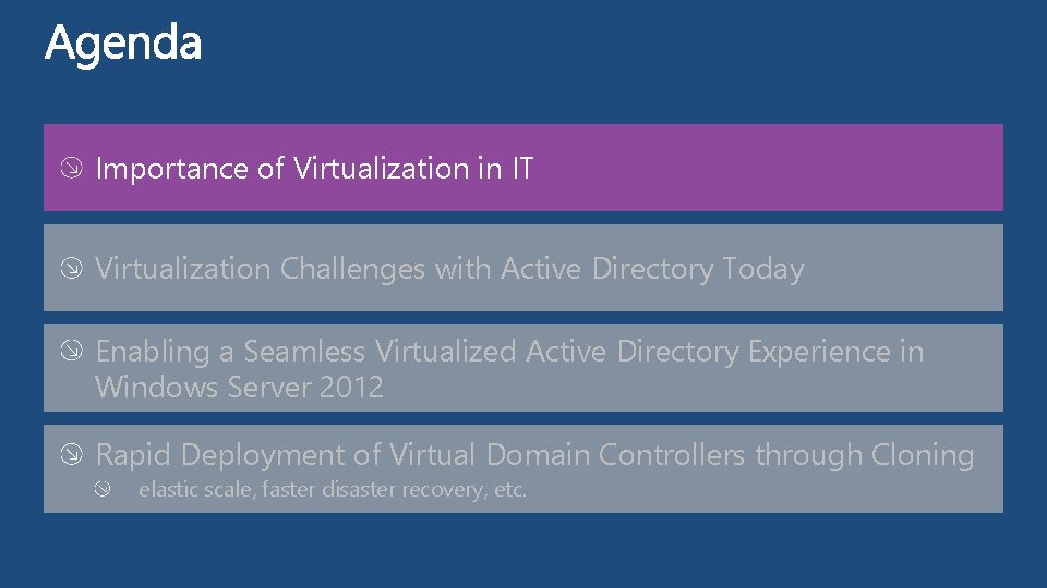 Importance of Virtualization in IT Virtualization Challenges with Active Directory Today Enabling a Seamless Importance of Virtualization in IT Virtualization Challenges with Active Directory Today Enabling a Seamless
