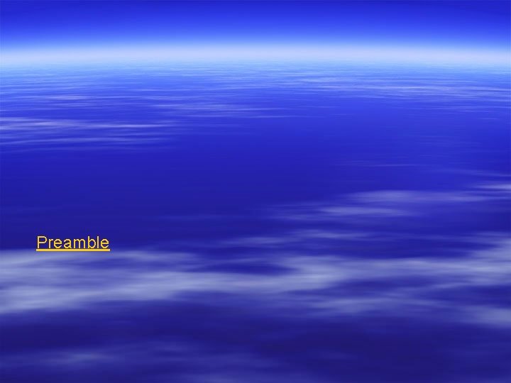 Preamble 