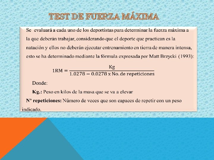 TEST DE FUERZA MÁXIMA 