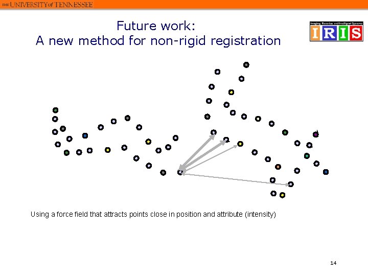 Future work: A new method for non-rigid registration Using a force field that attracts