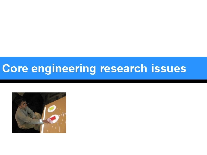 Core engineering research issues Core engineering research issues