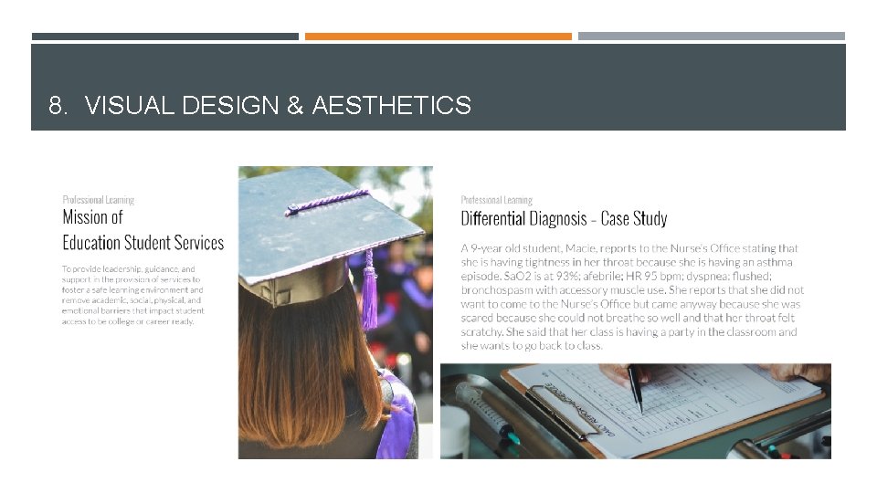 8. VISUAL DESIGN & AESTHETICS 