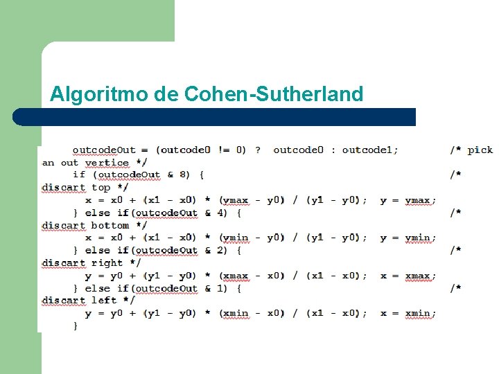 Algoritmo de Cohen-Sutherland 