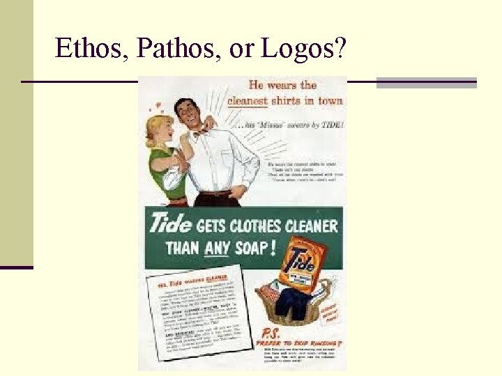 Ethos, Pathos, or Logos? 