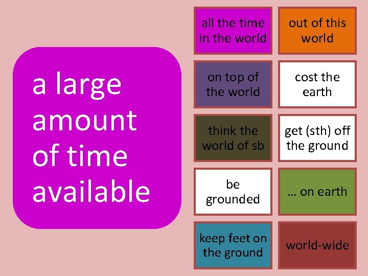 a large amount of time available all the time in the world out of