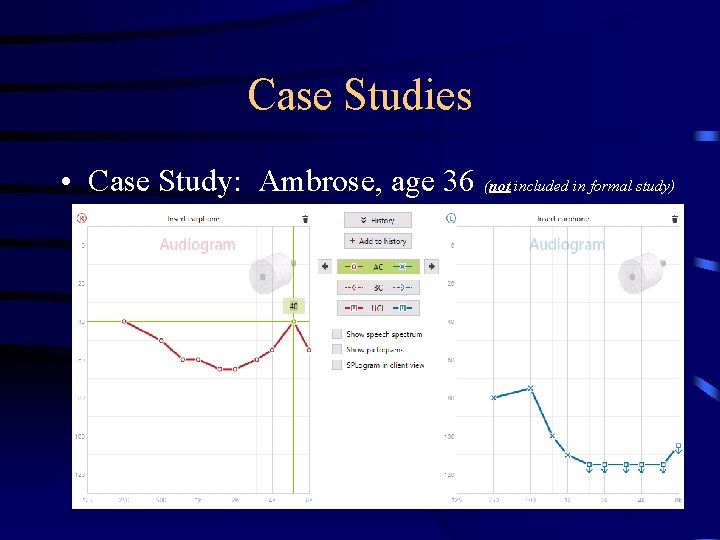 Case Studies • Case Study: Ambrose, age 36 (not included in formal study) 