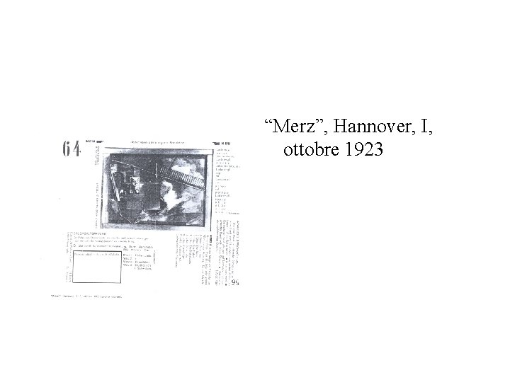“Merz”, Hannover, I, ottobre 1923 