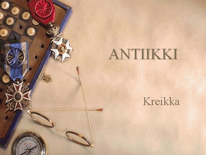 ANTIIKKI Kreikka 