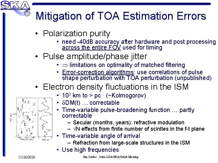 Mitigation of TOA Estimation Errors • Polarization purity • need -40 d. B accuracy