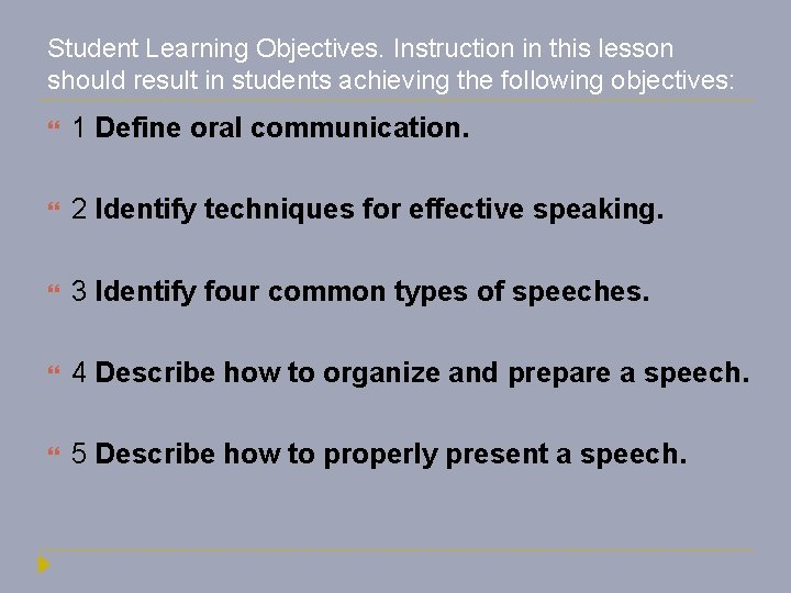 Speaking Objectively Developing Effective Speaking Techniques Interest Approach One Show