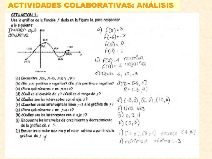 ACTIVIDADES COLABORATIVAS: ANÁLISIS 