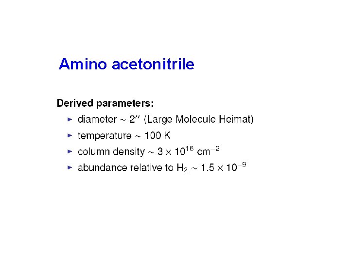 Amino acetonitrile 