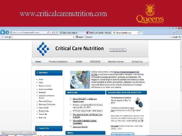 www. criticalcarenutrition. com 