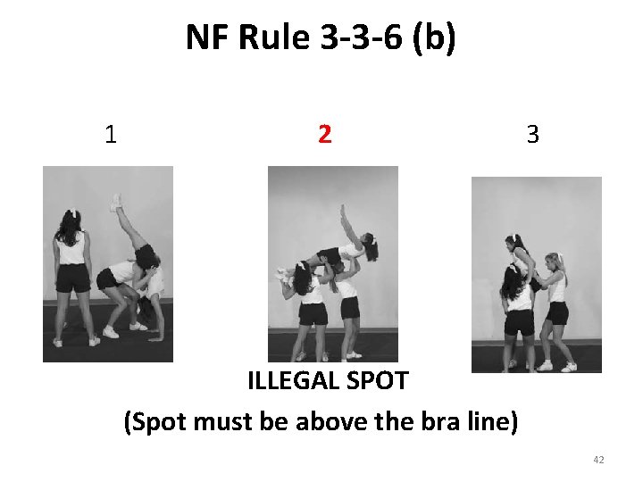 NF Rule 3 -3 -6 (b) 1 2 3 ILLEGAL SPOT (Spot must be NF Rule 3 -3 -6 (b) 1 2 3 ILLEGAL SPOT (Spot must be