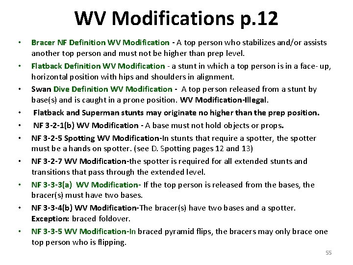 WV Modifications p. 12 • • • Bracer NF Definition WV Modification - A WV Modifications p. 12 • • • Bracer NF Definition WV Modification - A