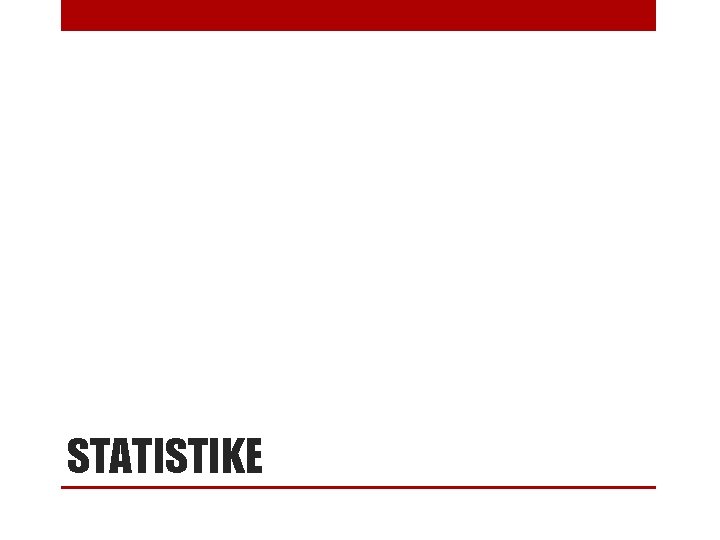 STATISTIKE 