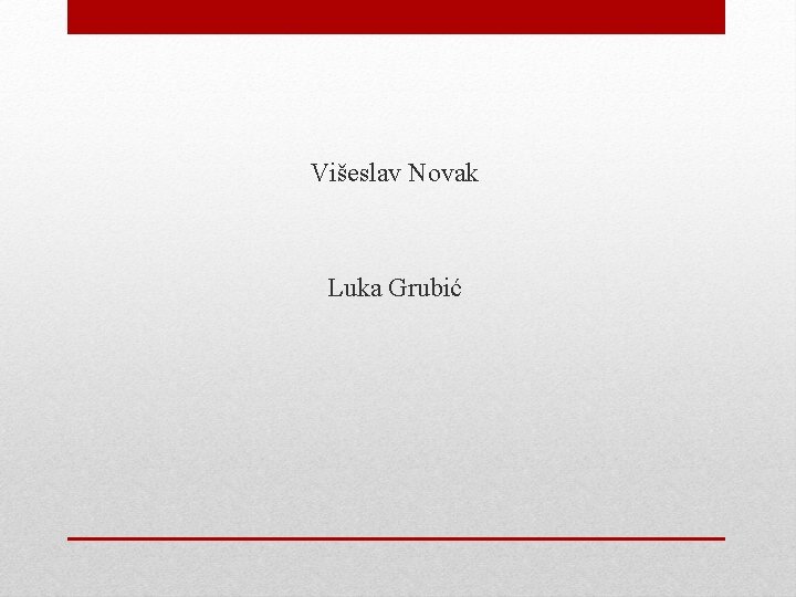 Višeslav Novak Luka Grubić 