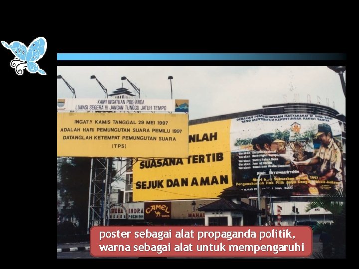 poster sebagai alat propaganda politik, warna sebagai alat untuk mempengaruhi 