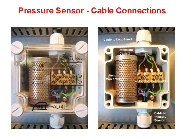 Pressure Sensor - Cable Connections 