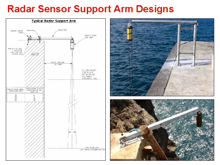 Radar Sensor Support Arm Designs 