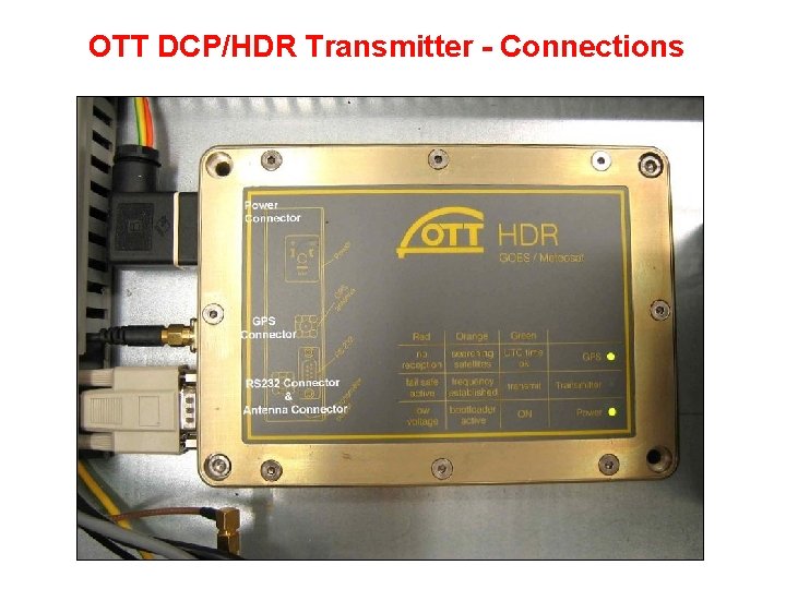 OTT DCP/HDR Transmitter - Connections 