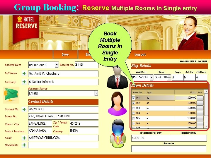 Group Booking: Reserve Multiple Rooms In Single entry Book Multiple Rooms in Single Entry