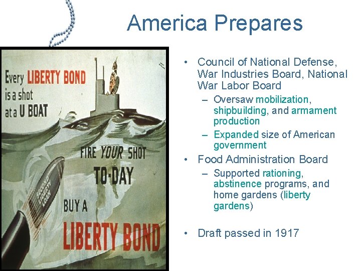 America Prepares • Council of National Defense, War Industries Board, National War Labor Board