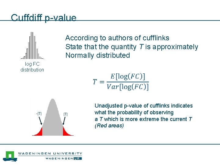 Cuffdiff p-value According to authors of cufflinks State that the quantity T is approximately