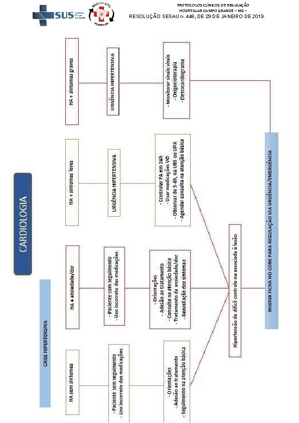 PROTOCOLOS CLÍNICOS DE REGULAÇÃO HOSPITALAR CAMPO GRANDE – MS – RESOLUÇÃO SESAU n. 446,