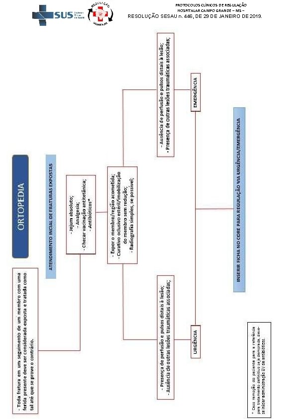PROTOCOLOS CLÍNICOS DE REGULAÇÃO HOSPITALAR CAMPO GRANDE – MS – RESOLUÇÃO SESAU n. 446,