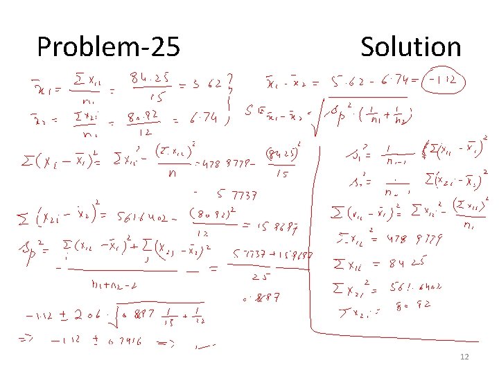 Problem-25 Solution 12 